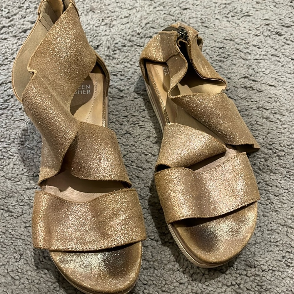 Eileen Fisher 9.5 bronze sandals